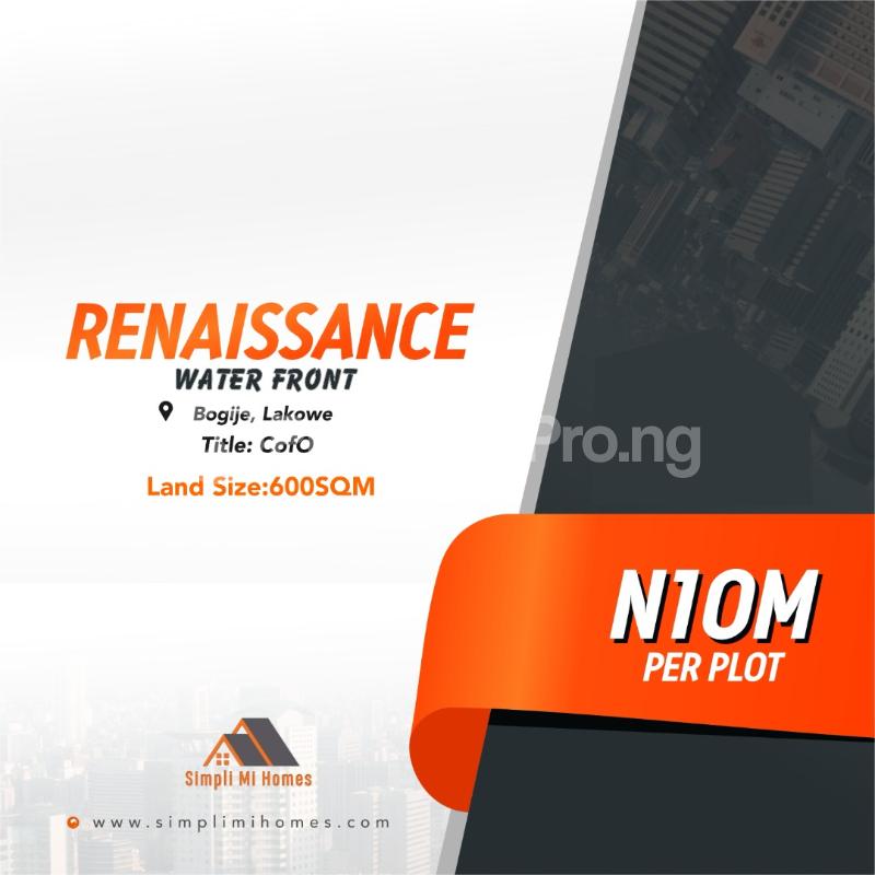 Land for sale Renaissance Water Front At Bogije Lakowe Lekki Lekki Phase 1 Lekki Lagos