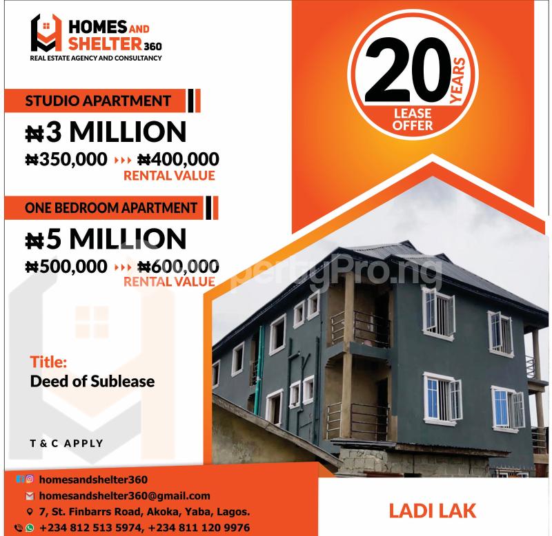 1 bedroom Flat / Apartment for sale Ladi Lak Shomolu Lagos - 0