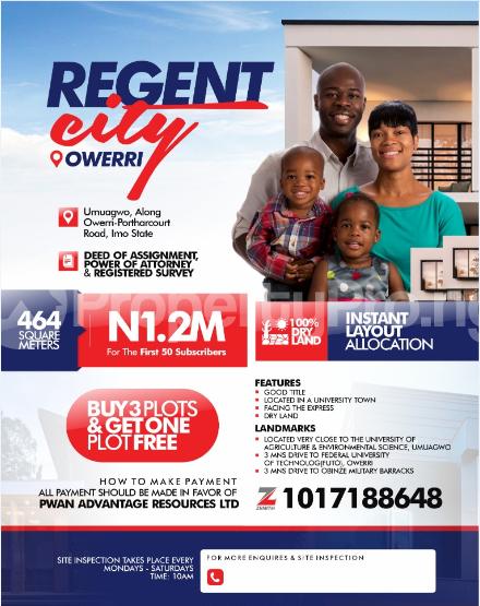 Land for sale Umuagwo Along Owerri Portharcourt Road Owerri Imo