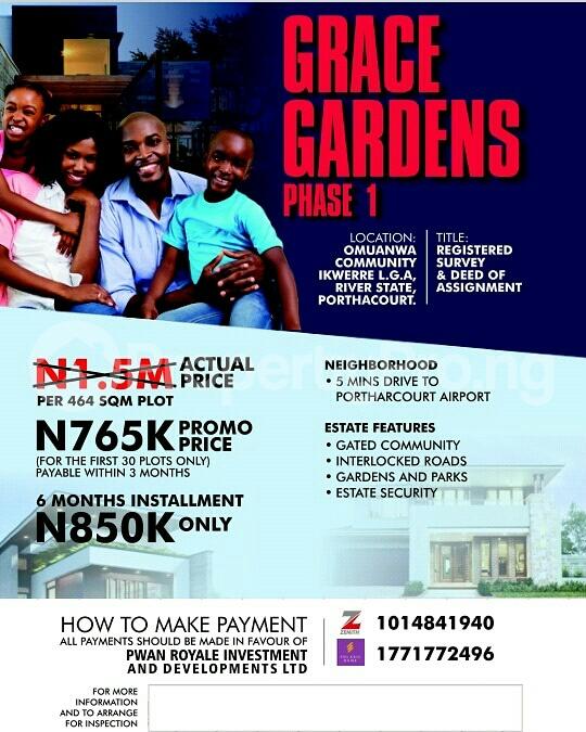 Land for sale Omuanwa Ikwerre Rivers