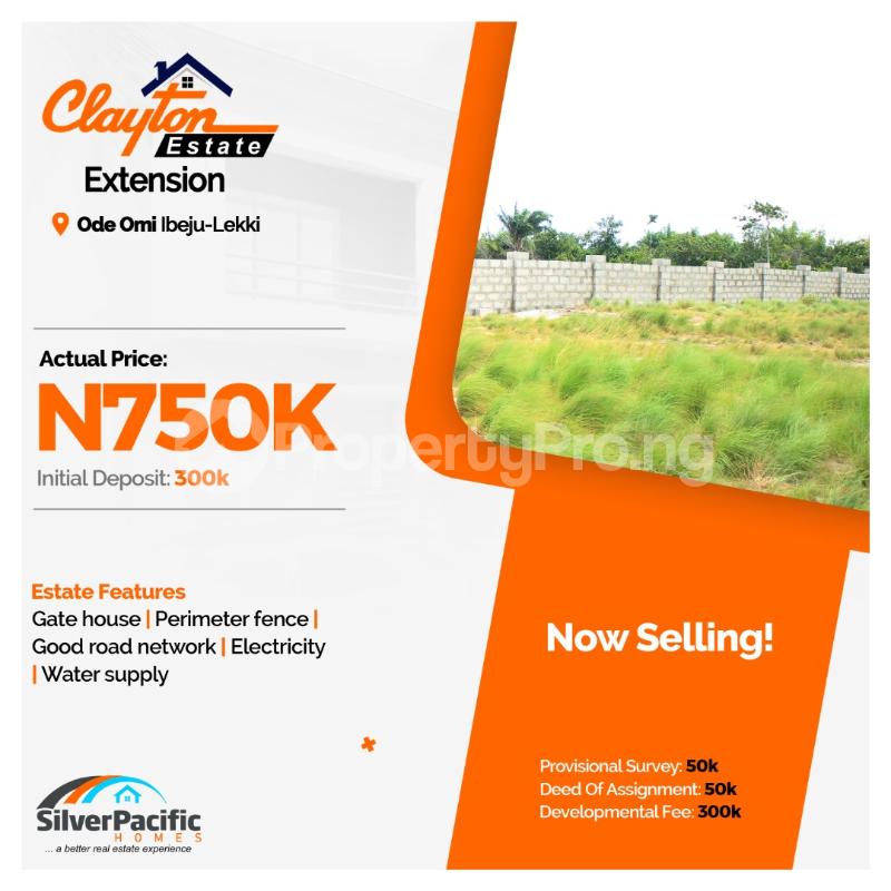 Land for sale Ode Omi Ibeju-Lekki Lagos