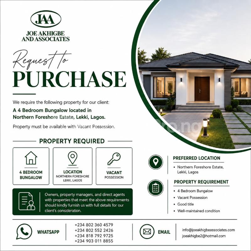 House for rent Northern Foreshore Estate, Lekki, Lagos Lekki Lagos