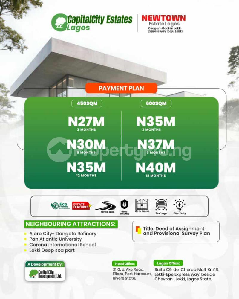 Land for sale Ikegun Ibeju-Lekki Lagos