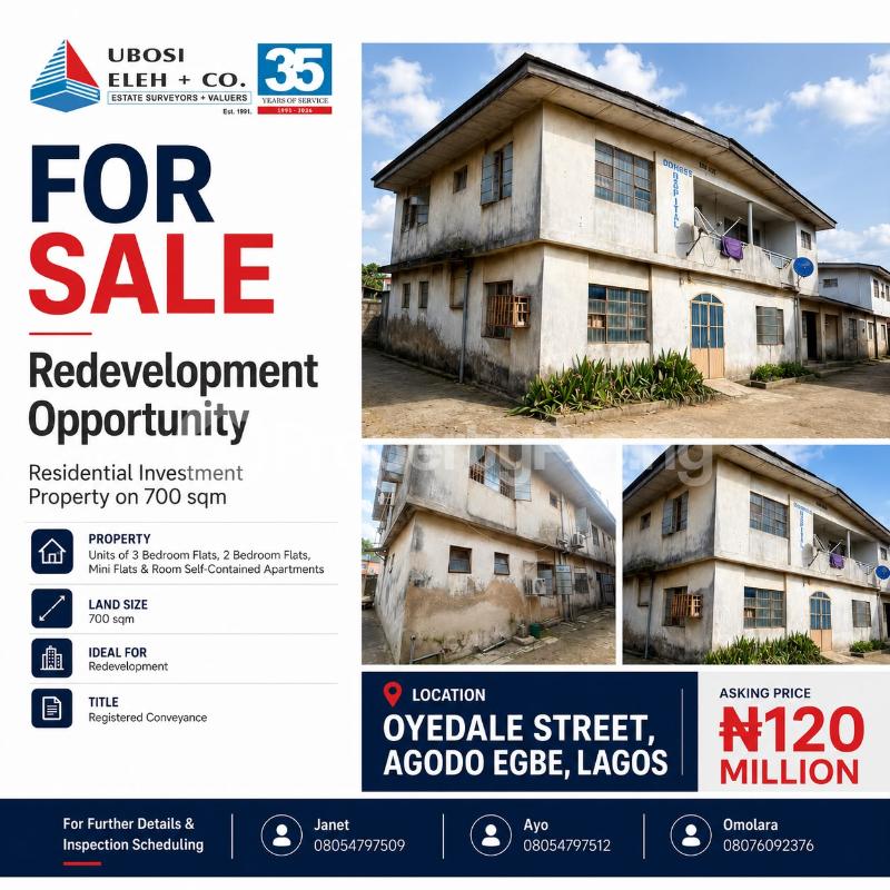 House for sale Oyedale Street, Agodo Egbe, Lagos Egbe/Idimu Lagos