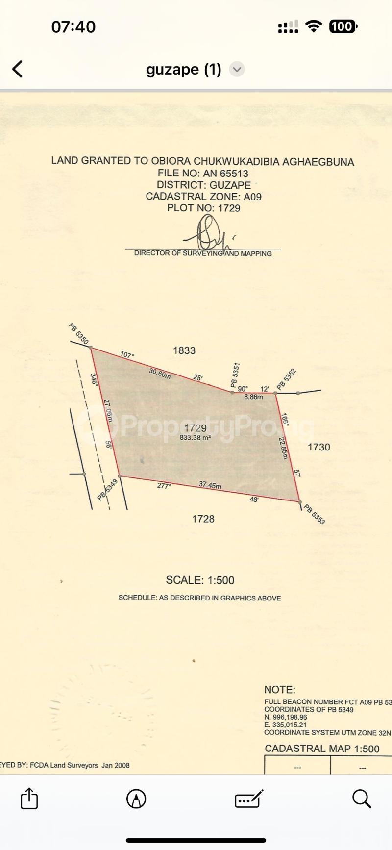 Land for sale Guzape Abuja