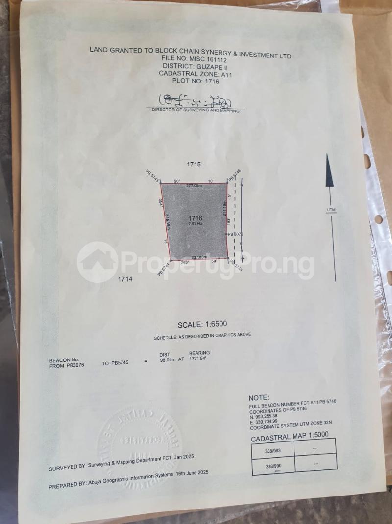 Land for sale  Guzape Abuja - 0