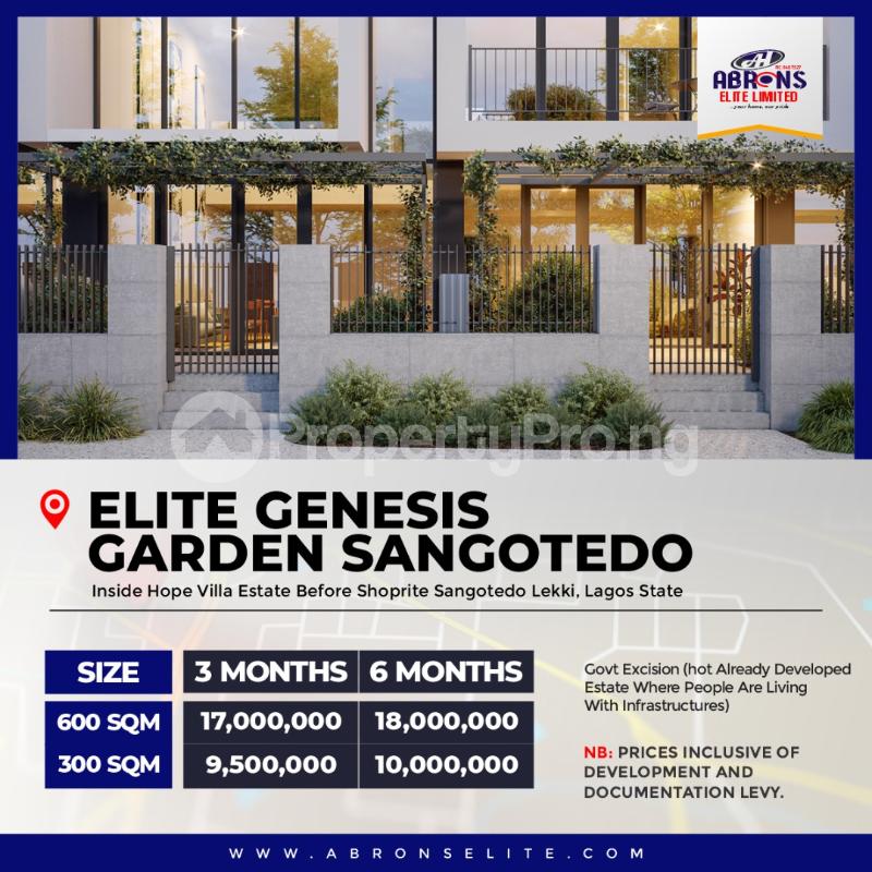 Land for sale Elite Genesis Garden Phase1 Sangotedo Sangotedo Ajah Lagos