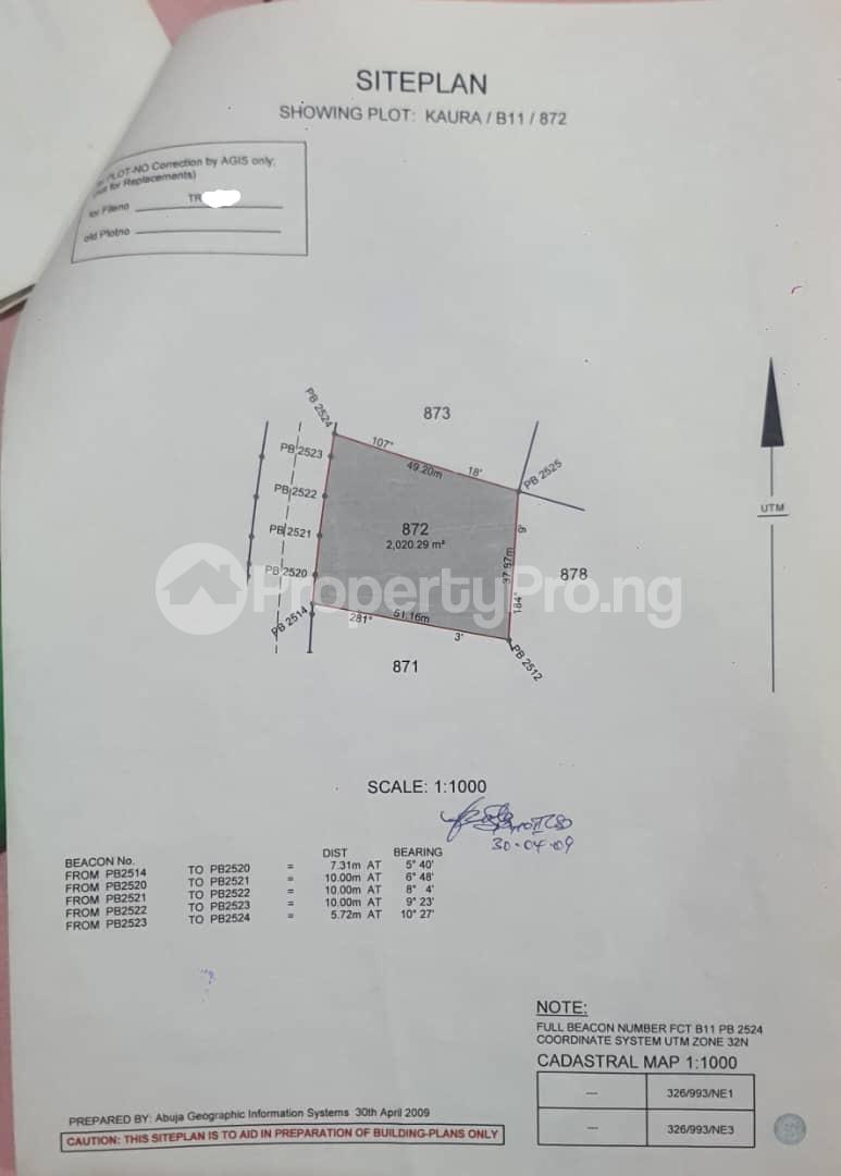 Land for sale Kaura (Games Village) Abuja