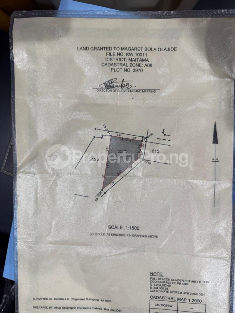 Land for sale Maitama Abuja