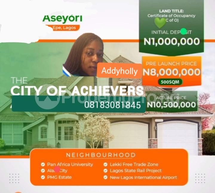 Land for sale Along The Lekki + Epe Expressway Near The Newly Approved Lekki Airport Eleko Ibeju-Lekki Lagos