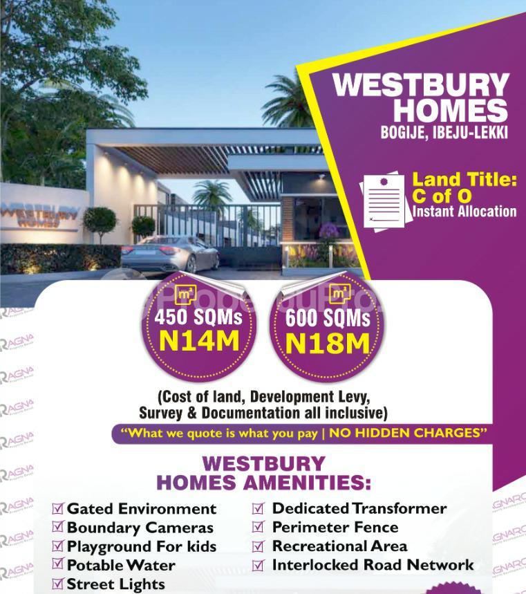 Land for sale Lekki Epe Expressway Bogije Bogije Sangotedo Lagos - 0