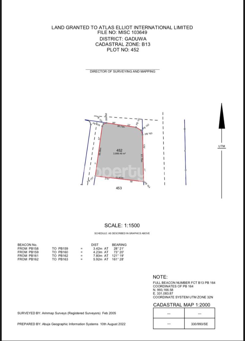 Land for sale Gaduwa Abuja