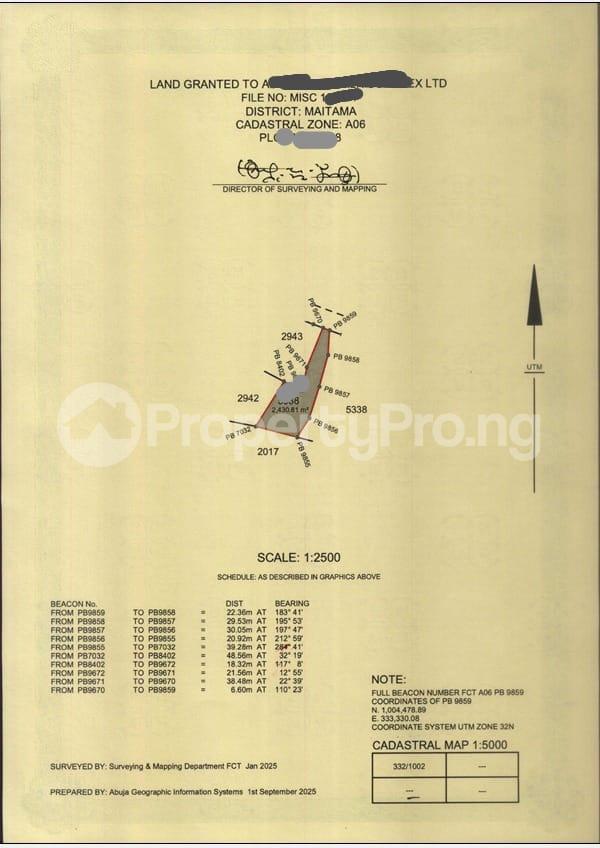 Land for sale Maitama Main Maitama Abuja