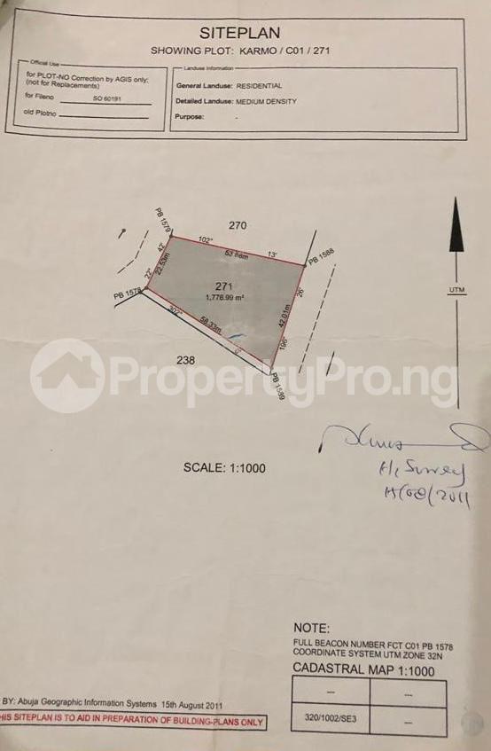 Land for sale Karmo Abuja