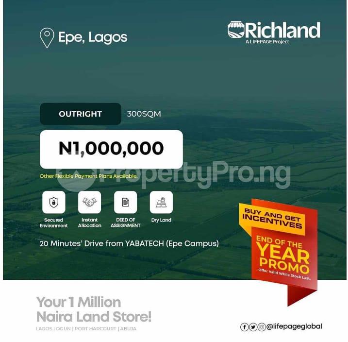 Land for sale Epe Lagos