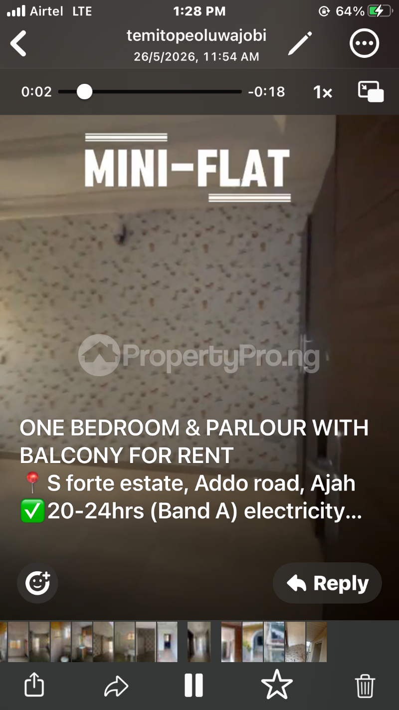 1 bedroom Flat / Apartment for rent S Forte Estate Ado Road Ajah Lagos