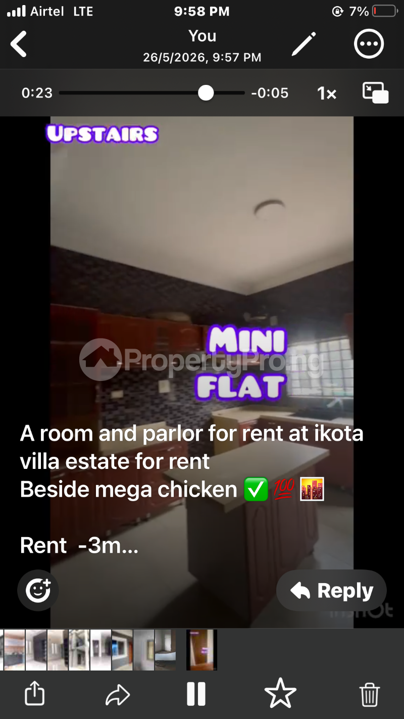 1 bedroom Flat / Apartment for rent Ikota Bus Stop Ikota Lekki Lagos