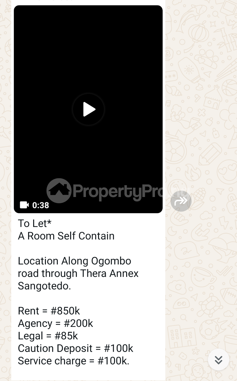 1 bedroom Flat / Apartment for rent Thera Annex Sangotedo Ajah Lagos