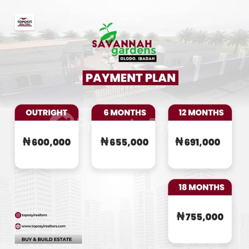 Land for sale Olodo Ibadan Oyo