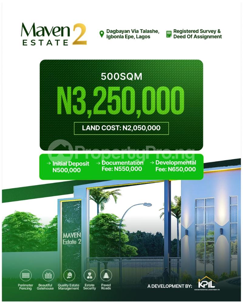 Land for sale Igbonla Epe Lagos - 0