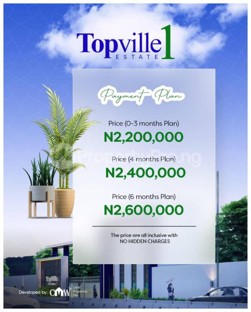 Land for sale Topville Phase 1 Located At Tomoba Epe Road Epe Lagos