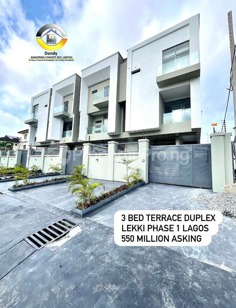 3 bedroom House for sale Lekki Phase 1 Lekki Lagos