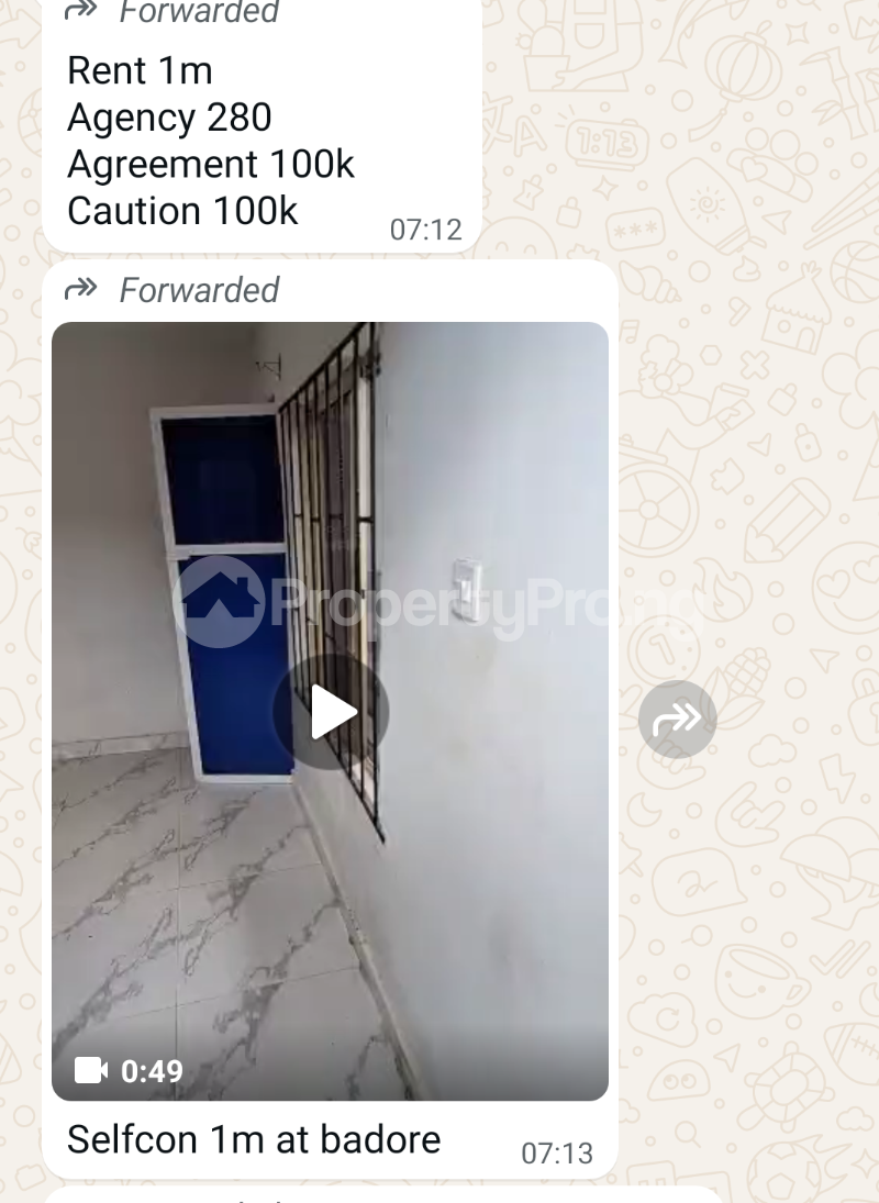 1 bedroom Flat / Apartment for rent Badore Badore Ajah Lagos
