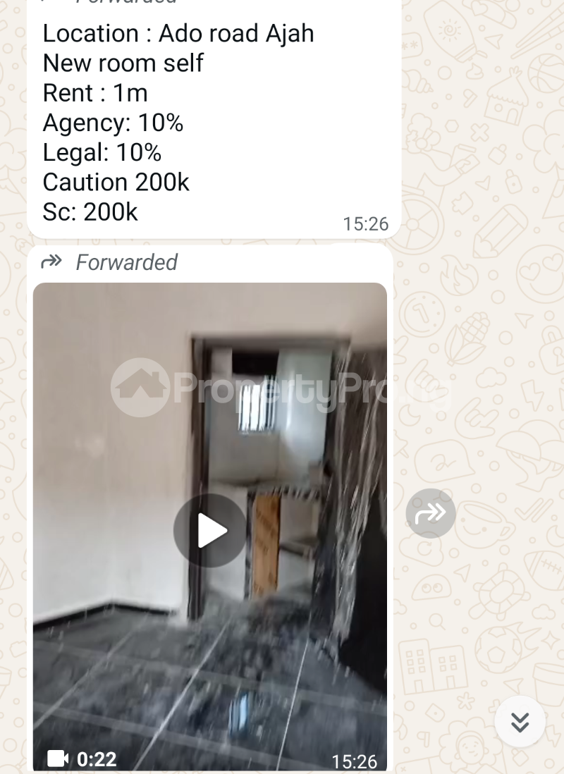 1 bedroom Flat / Apartment for rent Ado Ado Ajah Lagos