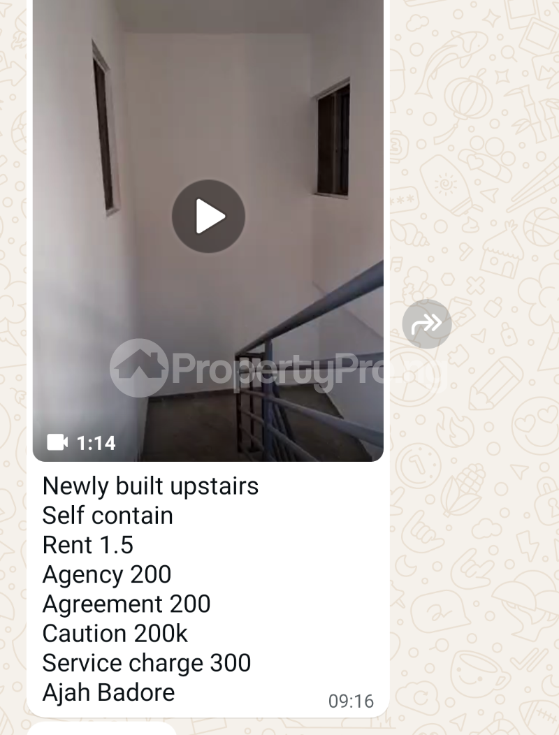 1 bedroom Flat / Apartment for rent In An Estate Badore Ajah Lagos