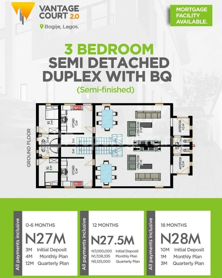 3 bedroom House for sale Vantage Court 2, Bogije, Lekki Lagos