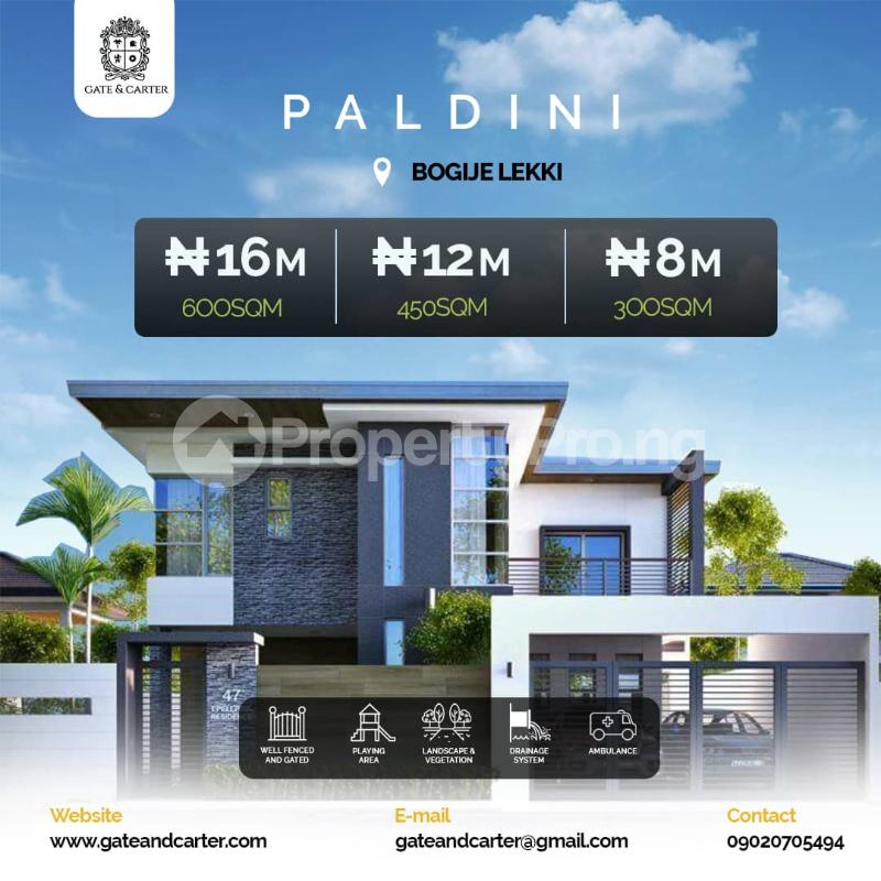 Land for sale Paldini Estate, Bogije Ibeju-Lekki Lagos