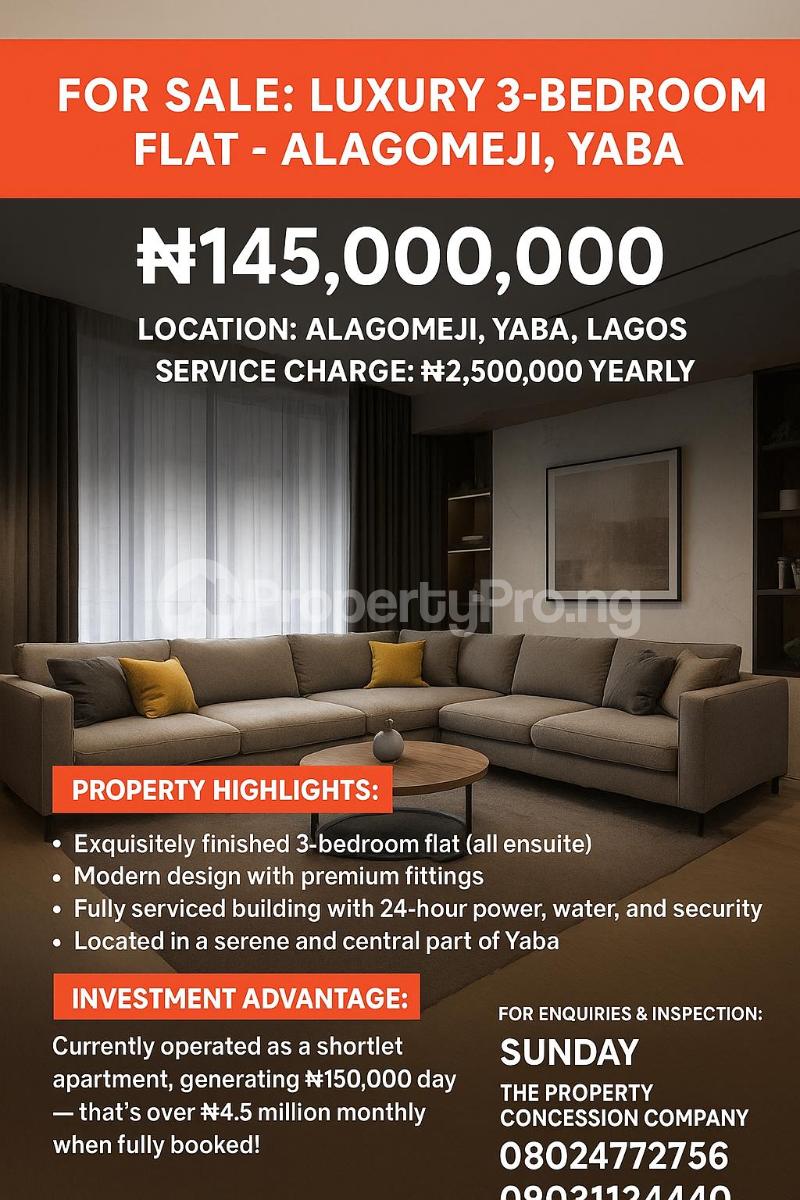 3 bedroom House for sale Alagomeji Alagomeji Yaba Lagos