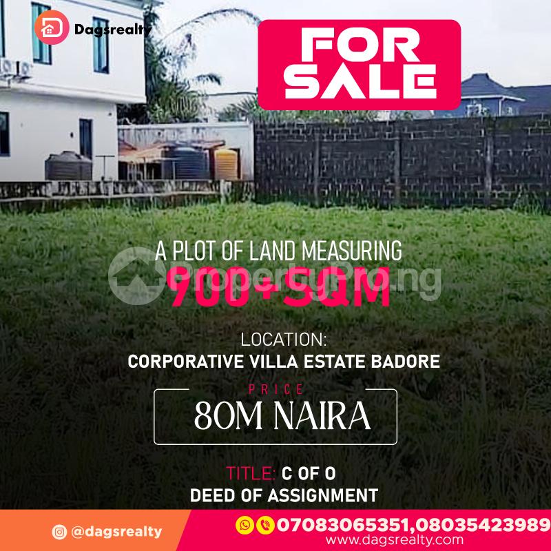 Land for sale Corporative Villa Estate Badore Ajah Lagos - 0