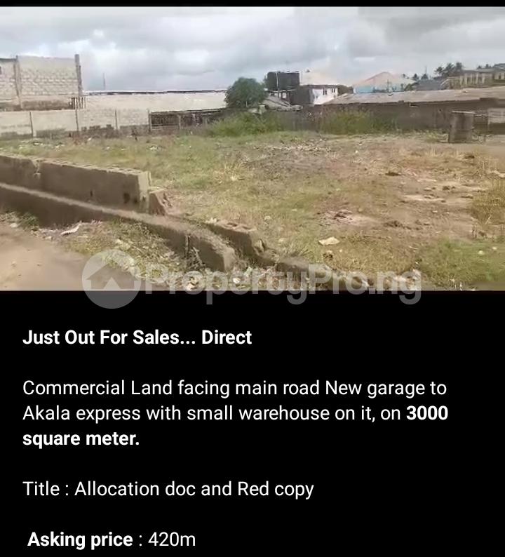 Land for sale New Garage Akala Express Ibadan Oyo - 0