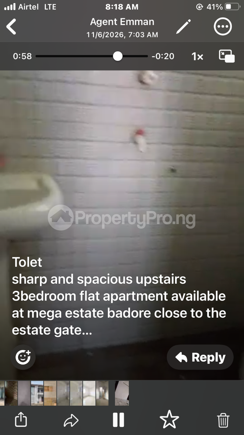 3 bedroom Flat / Apartment for rent Mega Estate Bus Stop Badore Badore Ajah Lagos