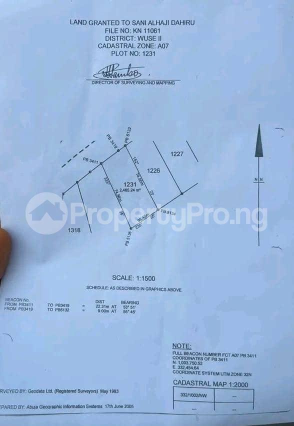Land for sale Wuse 2 Abuja