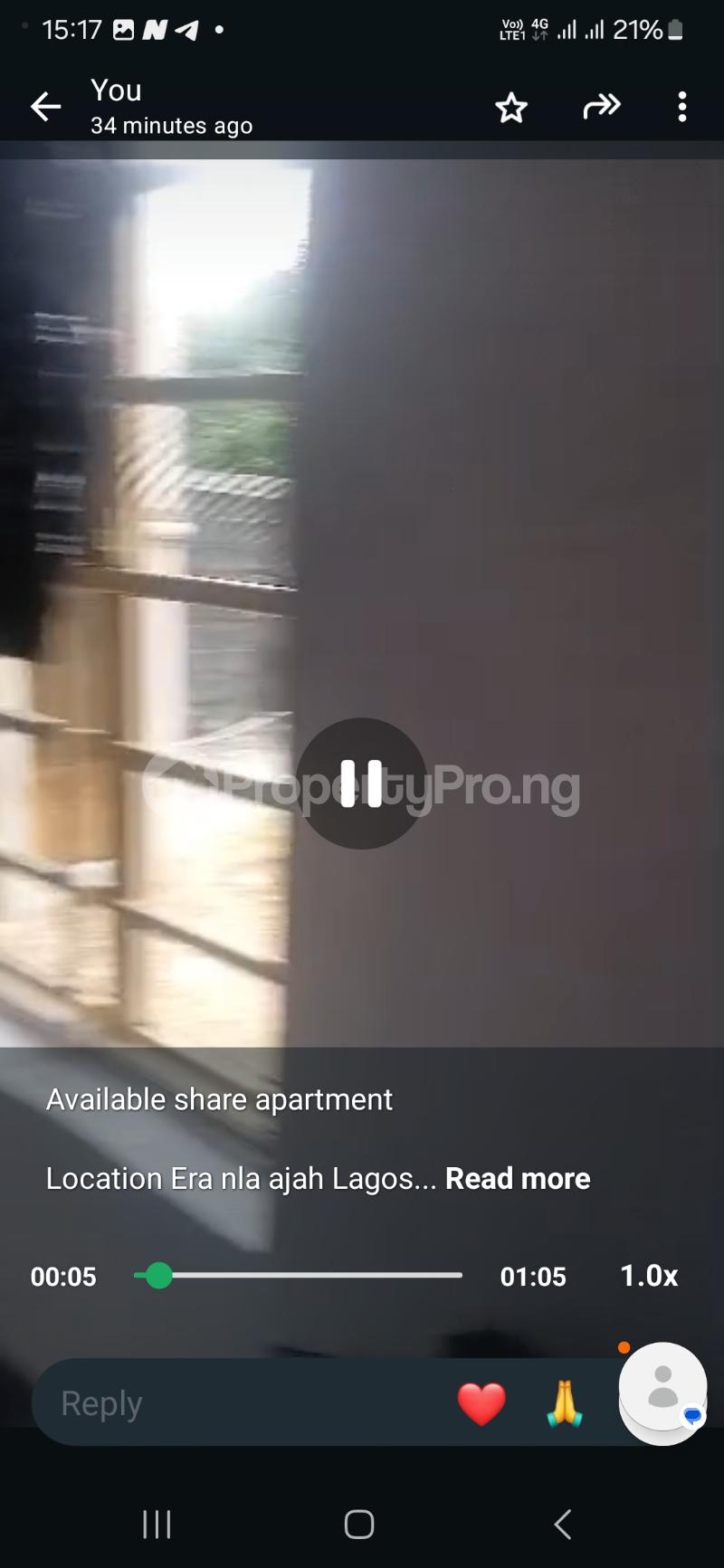 1 bedroom Flat / Apartment for rent Okeranla Ado Road Ajah Lagos
