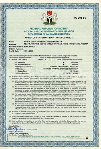 Land for sale Sheretti Abuja Phase 4 Abuja