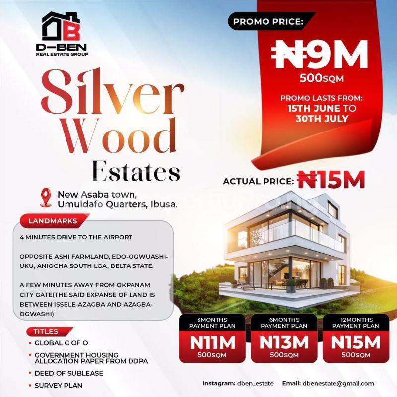 Land for sale New Asaba Town Asaba Delta