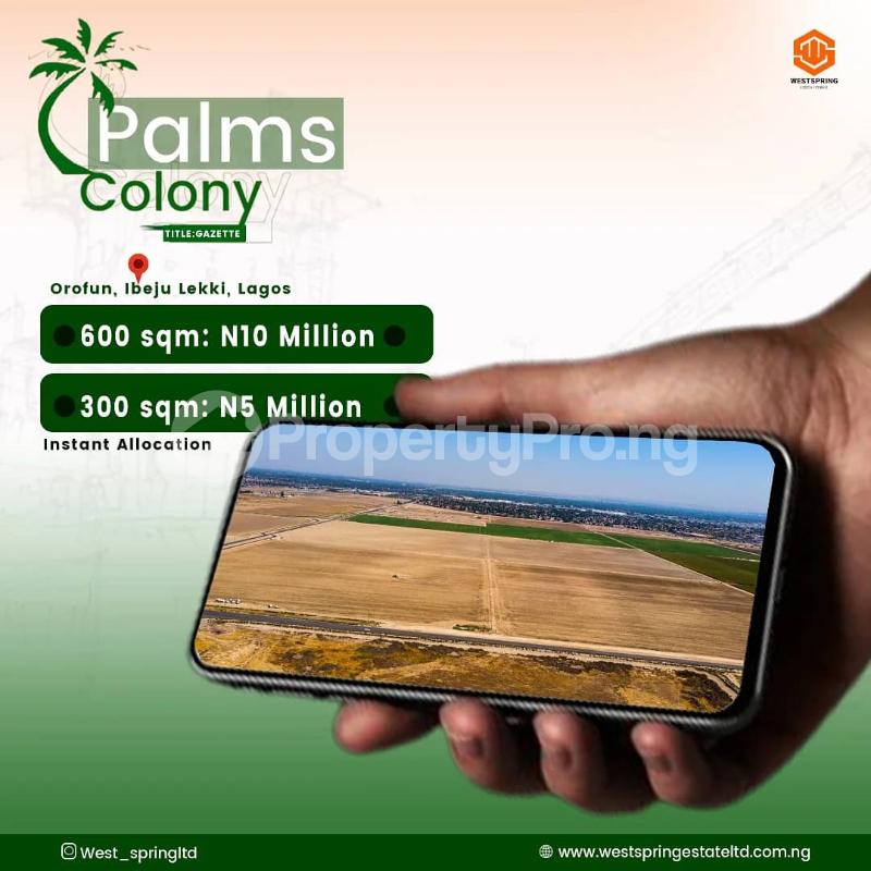 Land for sale Eleko Eleko Ibeju-Lekki Lagos