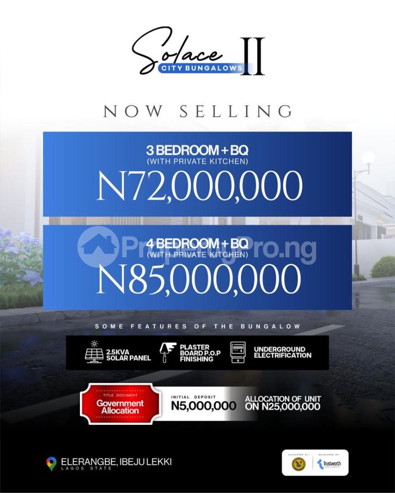 3 bedroom House for sale Trusthworth Eleranigbe Ibeju-Lekki Lagos - 0