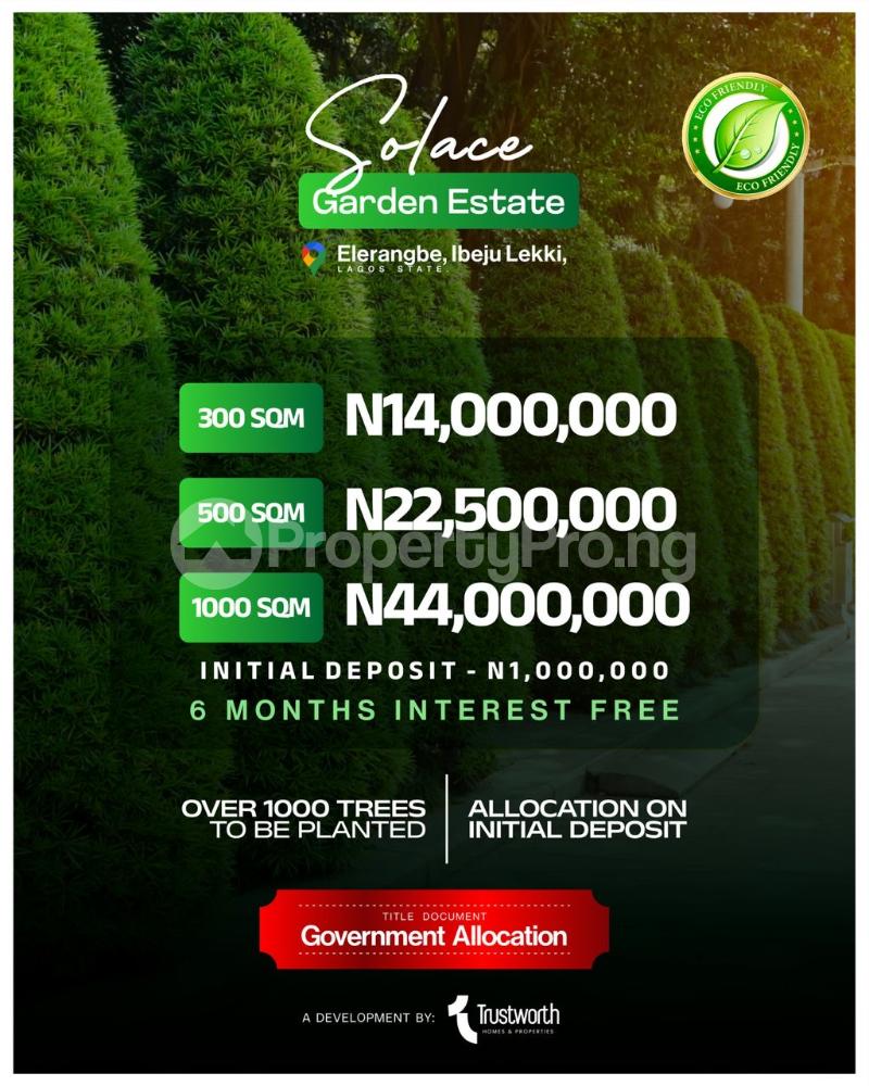 Land for sale Trusthworth | Lekki Epe Expressway Eleranigbe Ibeju-Lekki Lagos - 0