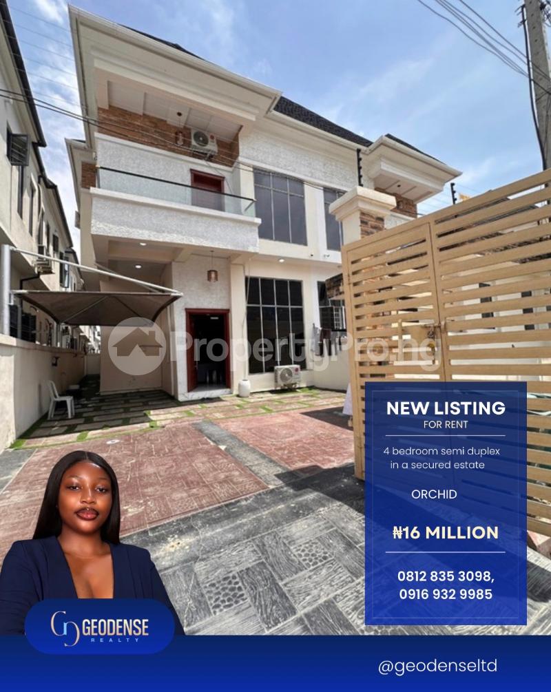 4 bedroom House for rent Orchid Lekki Lagos