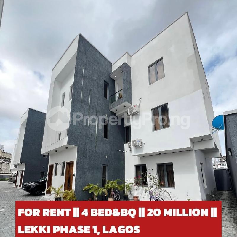 4 bedroom House for rent  Lekki Phase 1 Lekki Lagos