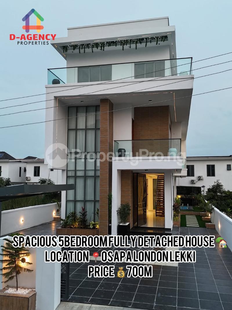 5 bedroom House for sale Osapa london Lekki Lagos