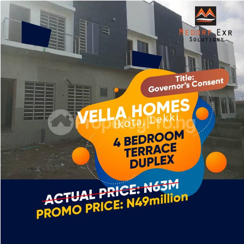 4 bedroom House for sale Ikota, After 2nd Toll Gate Chevron Lekki. Ikota Lekki Lagos
