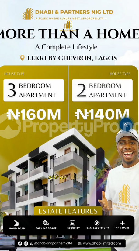 2 bedroom House for sale Chevron Alternative Route Lekki Lagos