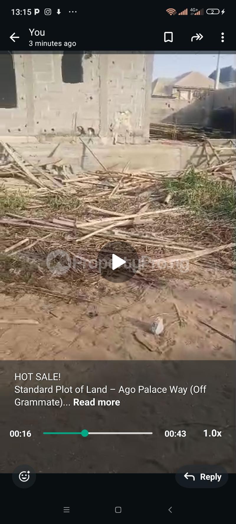 Land for sale Ago palace Okota Lagos