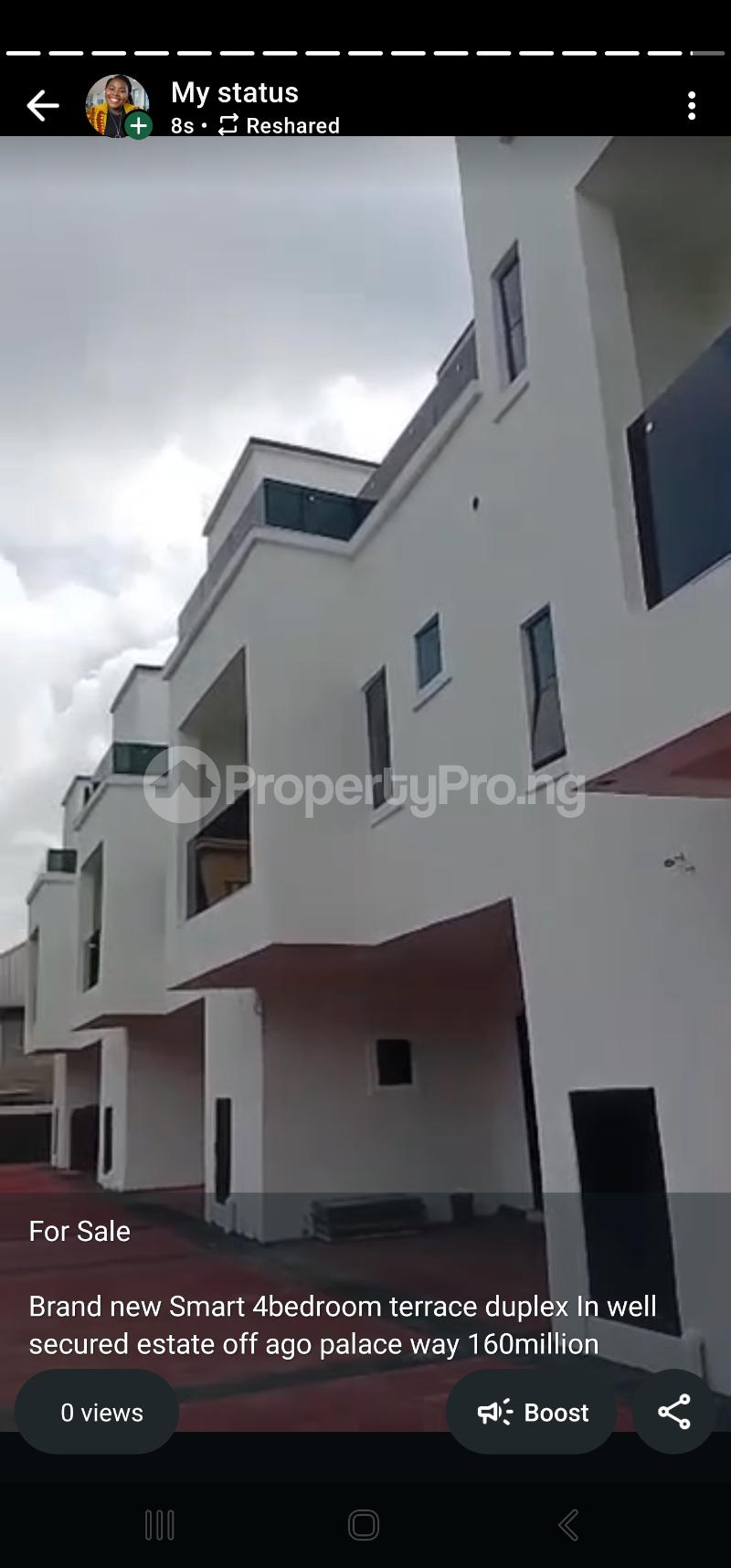4 bedroom House for sale Greenfield Estate Ago palace Okota Lagos