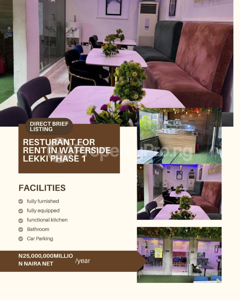 Commercial Property for rent Waterside Lekki Phase 1 Lekki Lagos